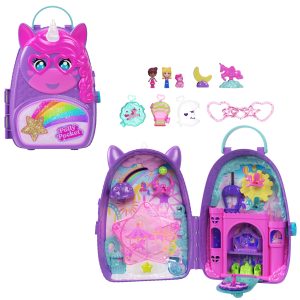 Polly Pocket Mu?eca Compacto Mochila Unicornio