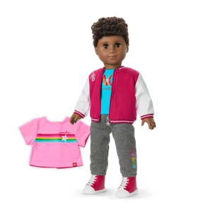 Truly Me? 18-inch Doll #113 with curly dark-brown hair