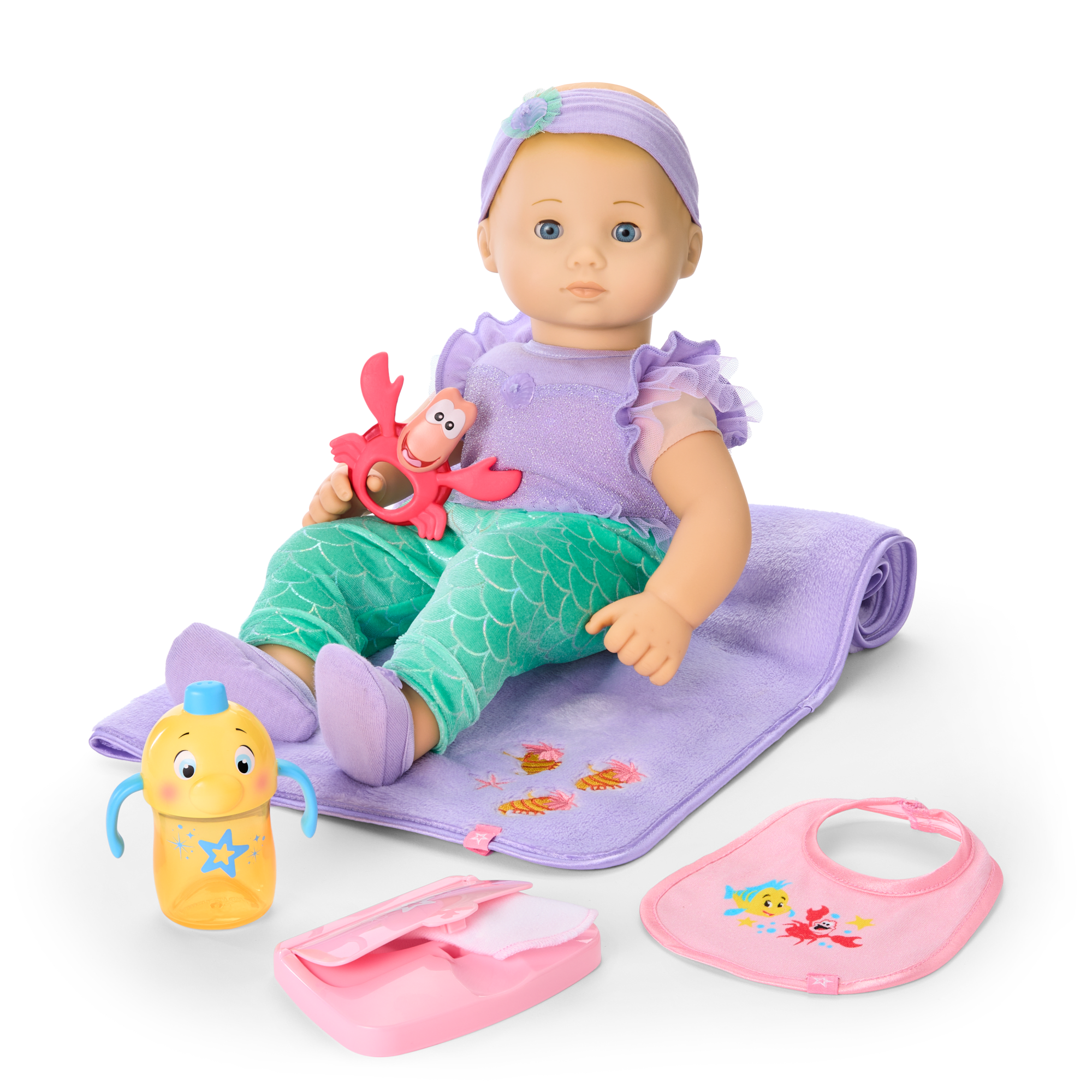 Disney Princess Ariel Cuddle & Care Set with Bitty Baby? Doll by American Girl?