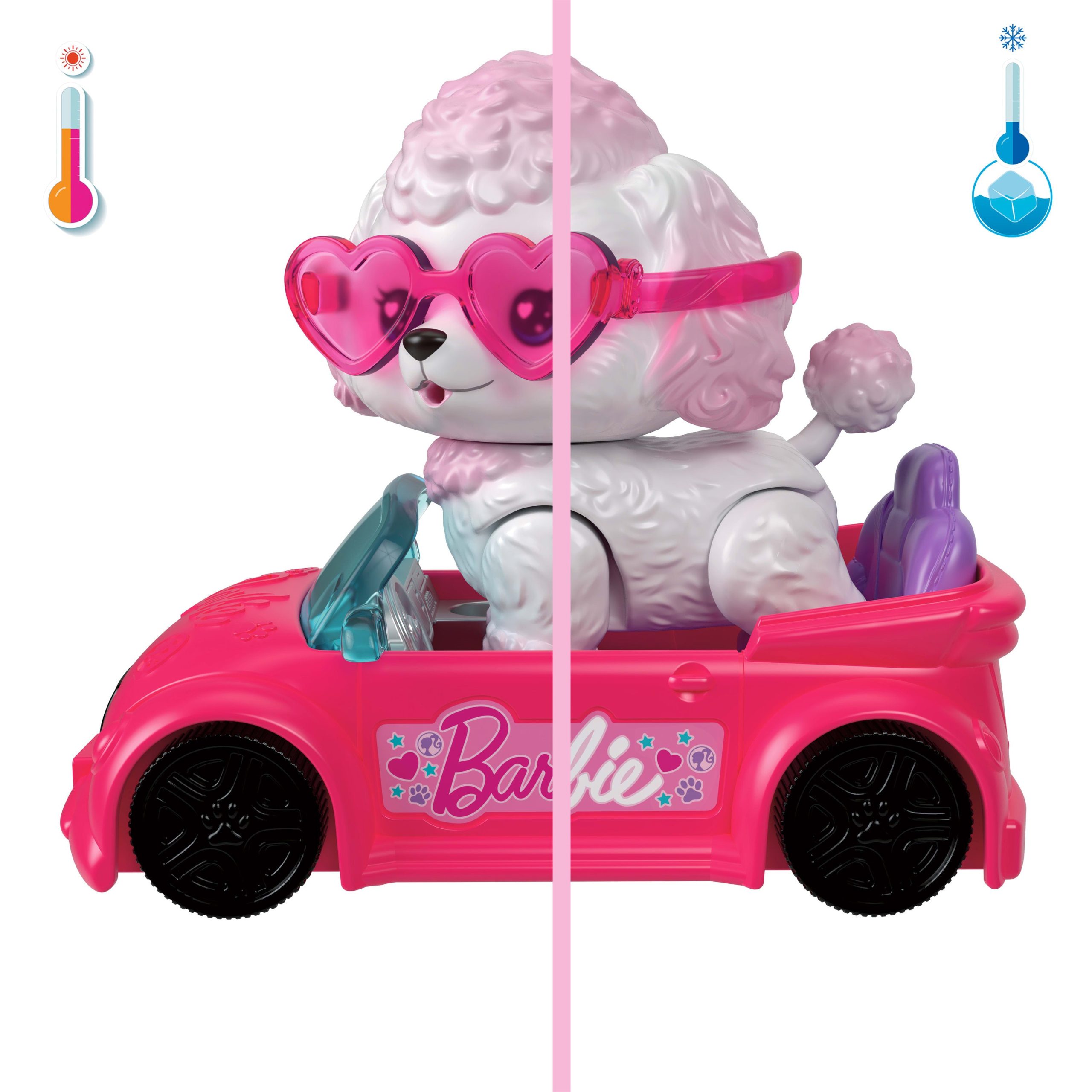 Barbie Dream Squad Pet Poodle And Convertible With Color-Changing Accessories - Image 5