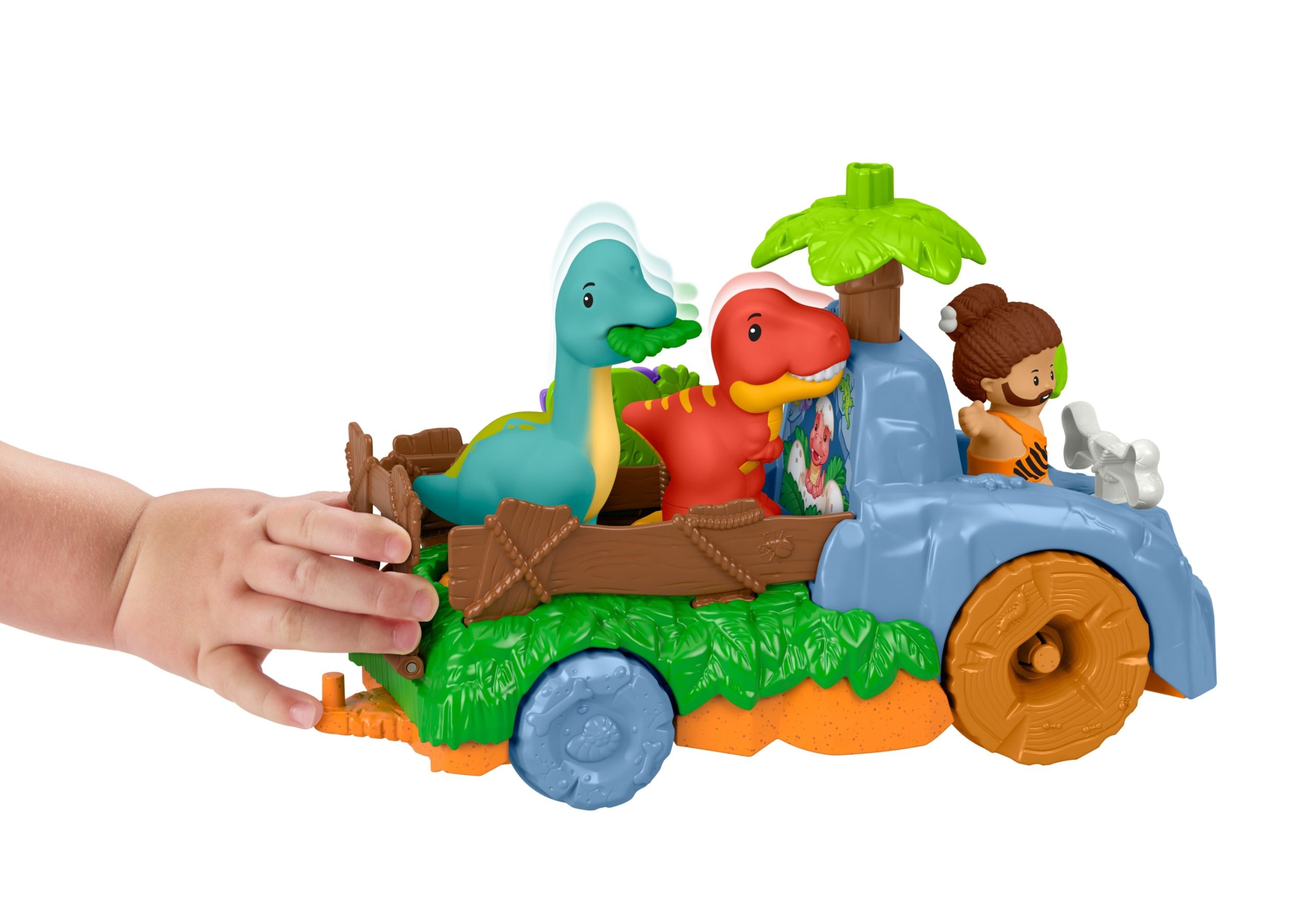 Camion Dino Gigoteur Little People de Fisher-Price. Coffret de Dinosaures de 6???l??ments Pour Les Tout-Petits - Image 3