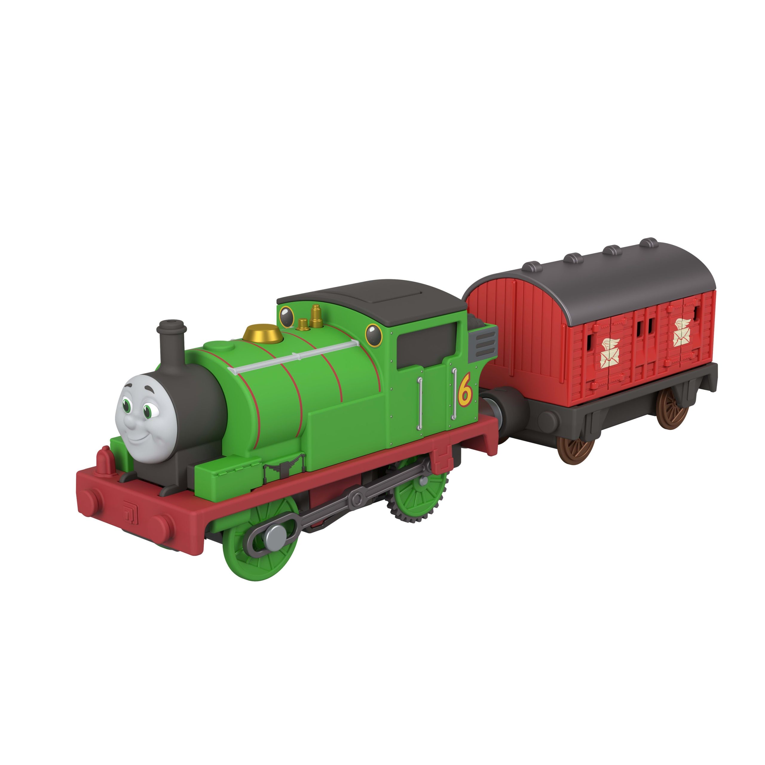 Fisher-Price Locomotive Percy Motoris??e Thomas et ses Amis Avec Wagon-Poste