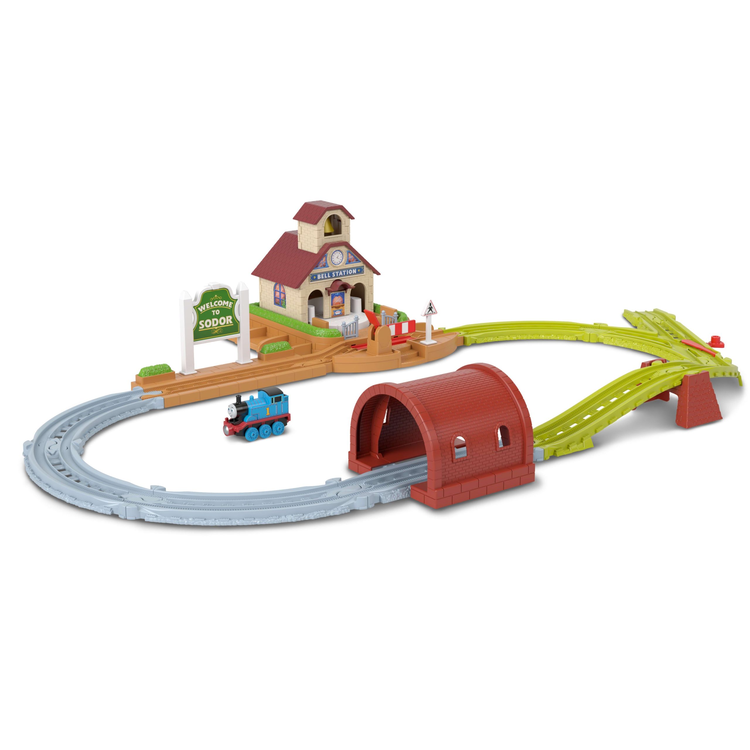 Thomas e Seus Amigos Pista de Brinquedo Esta??o Bell ?C Conjunto de Trem