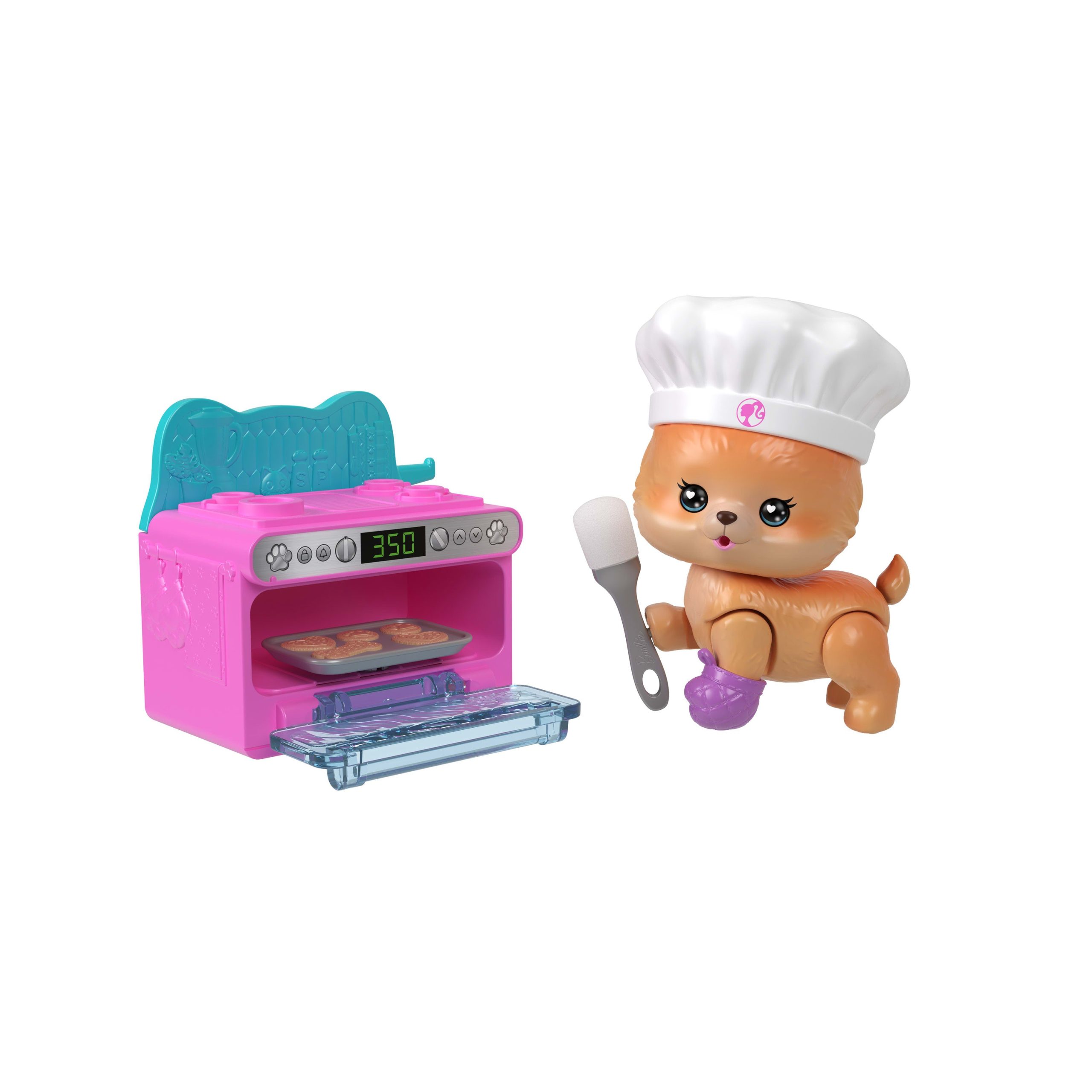 Barbie Dream Squad Pet Puppy With Baking-Themed. Color-Changing Accessories - Image 3