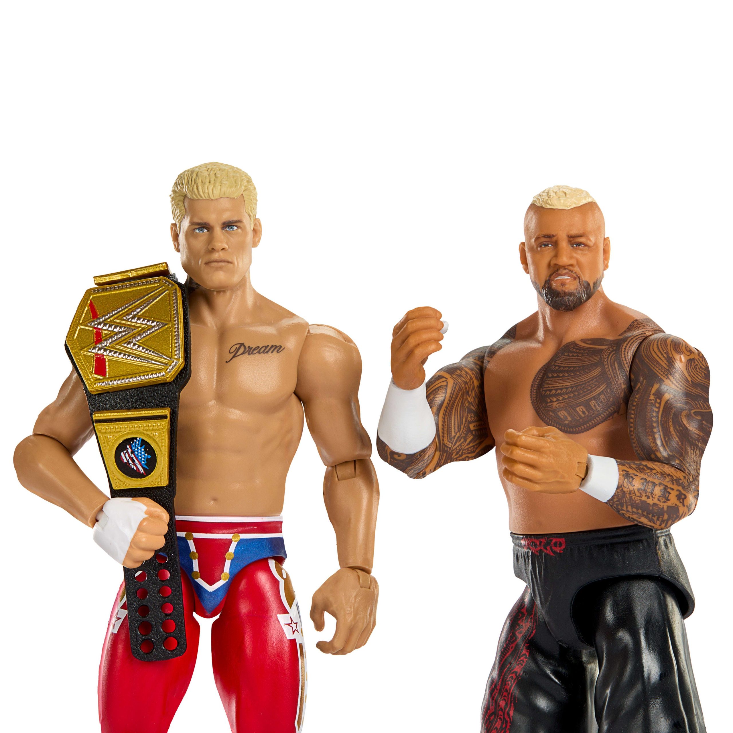 WWE Main EVent Showdown Cody Rhodes vs Solo Sikoa Action Figures Set. Series #24. 6-inch Collectibles - Image 2