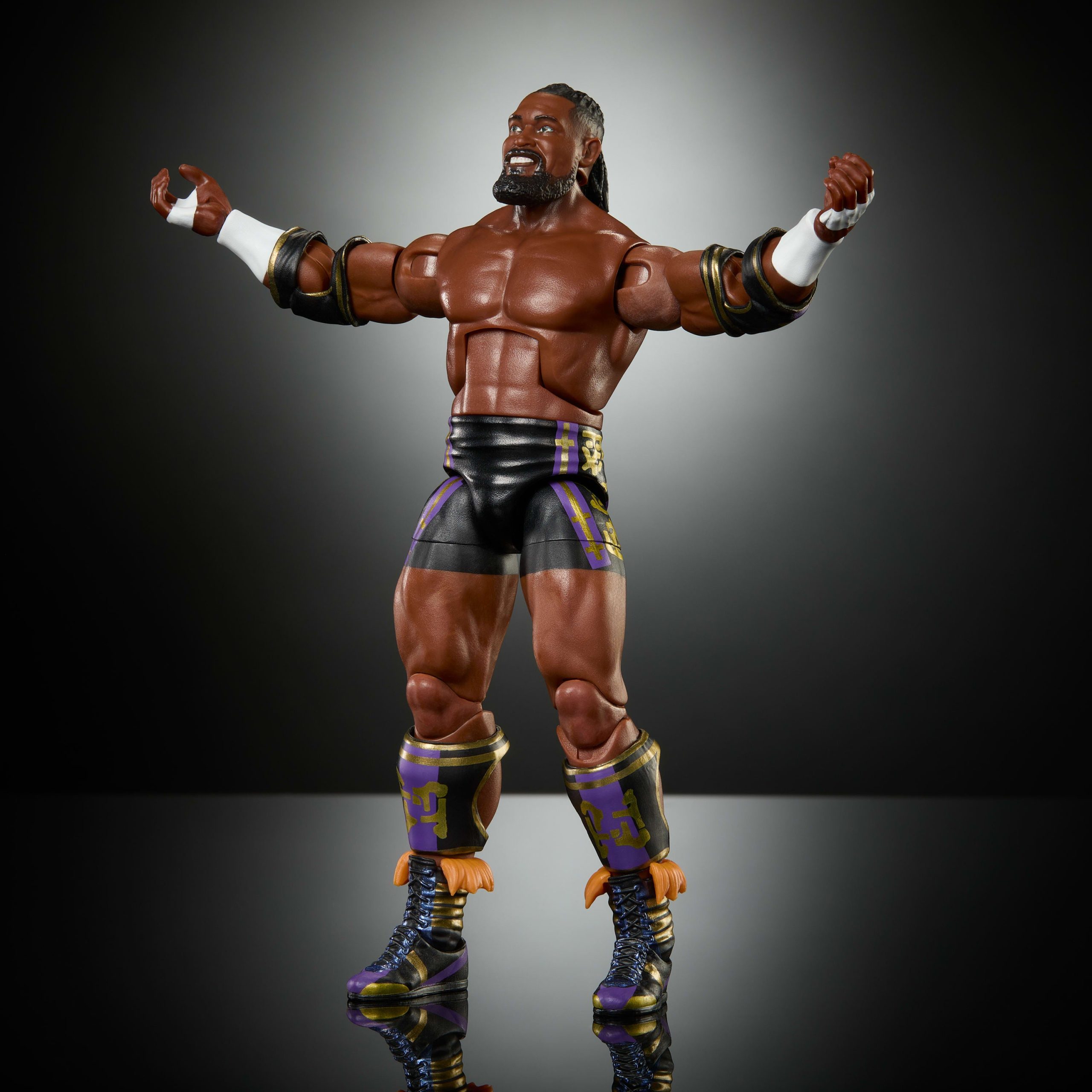 WWE Elite Oba Femi Action Figure. Series #121Set. 6-inch Collectible With Accessories - Image 5