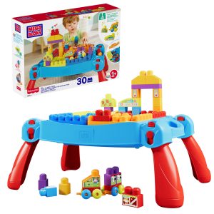 Mega Bloks Jogo de Constru??o Mesa Construa e Aprenda!