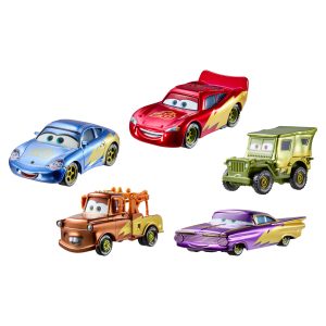 Cars de Disney y Pixar Diecast Veh??culo de Juguete Auto de Aniversario Paquete de 5