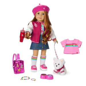 Truly Me? 18-inch Doll #103. Puppy. Mini Backpack & Accessories AG? Star Squad Bundle