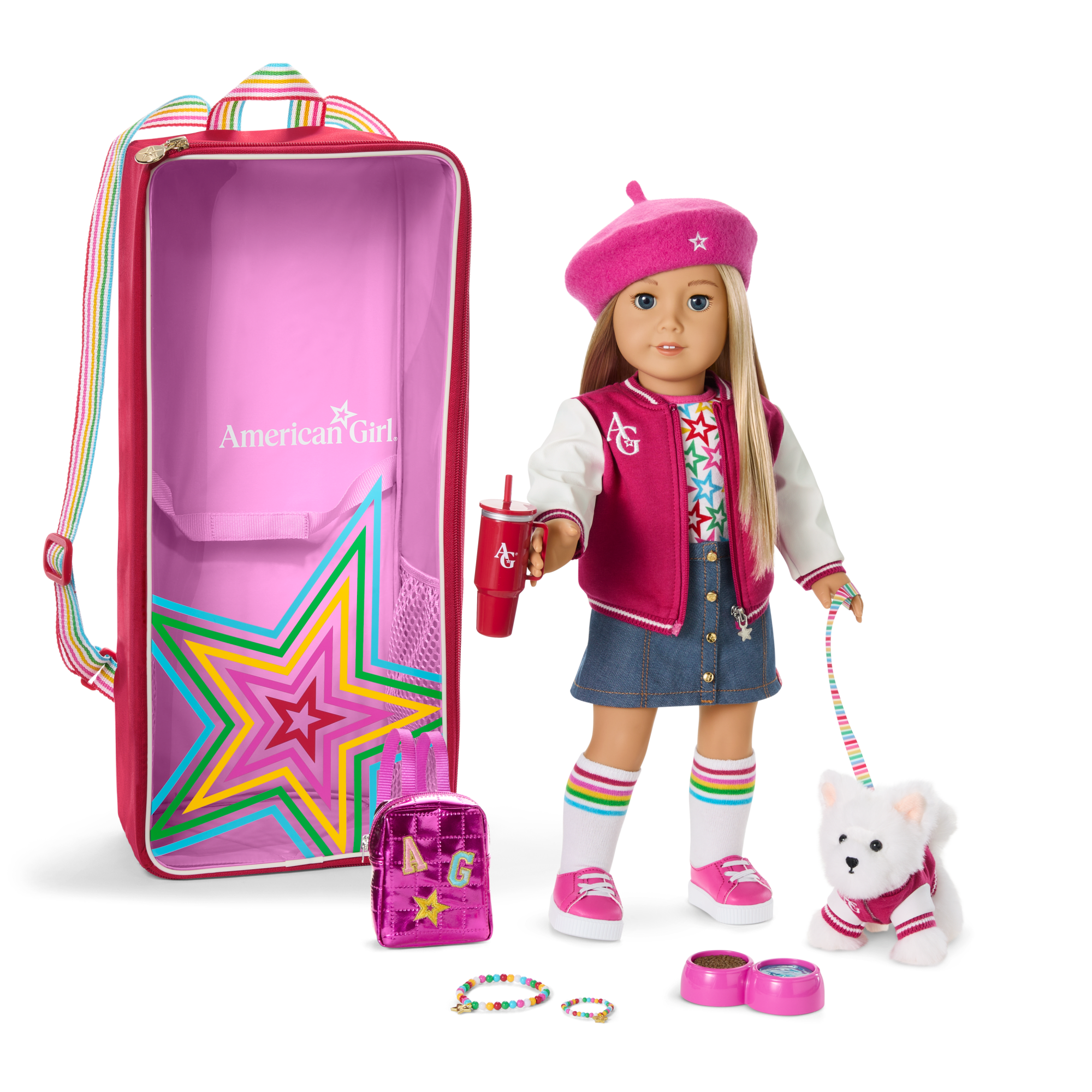 Truly Me? 18-inch Doll #100. Accessories. Puppy & Doll Carrier
