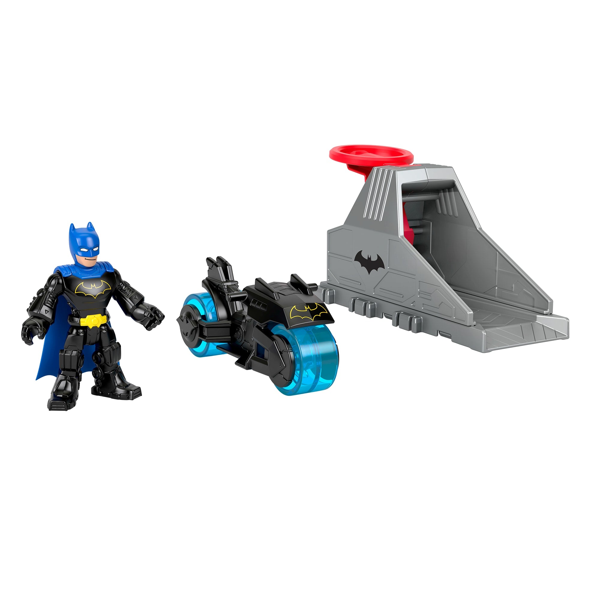 Imaginext DC Super Friends Launcher Set With 3-inch Batman Action Figure. Toy Vehicle & Housing Unit