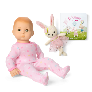 Bitty Baby? Doll #6 in Pastel Pink + Bunny Friend & Board Book