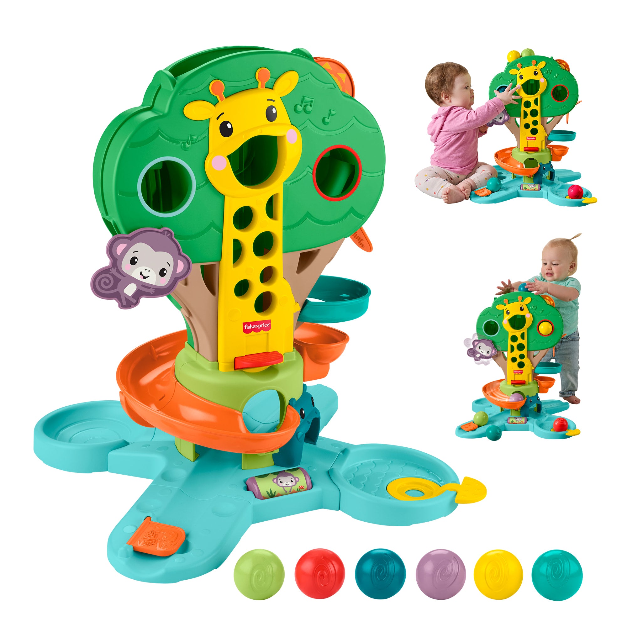 Fisher-Price Infant-Learning Juguete para Beb??s Arbol de Actividades 2 en 1