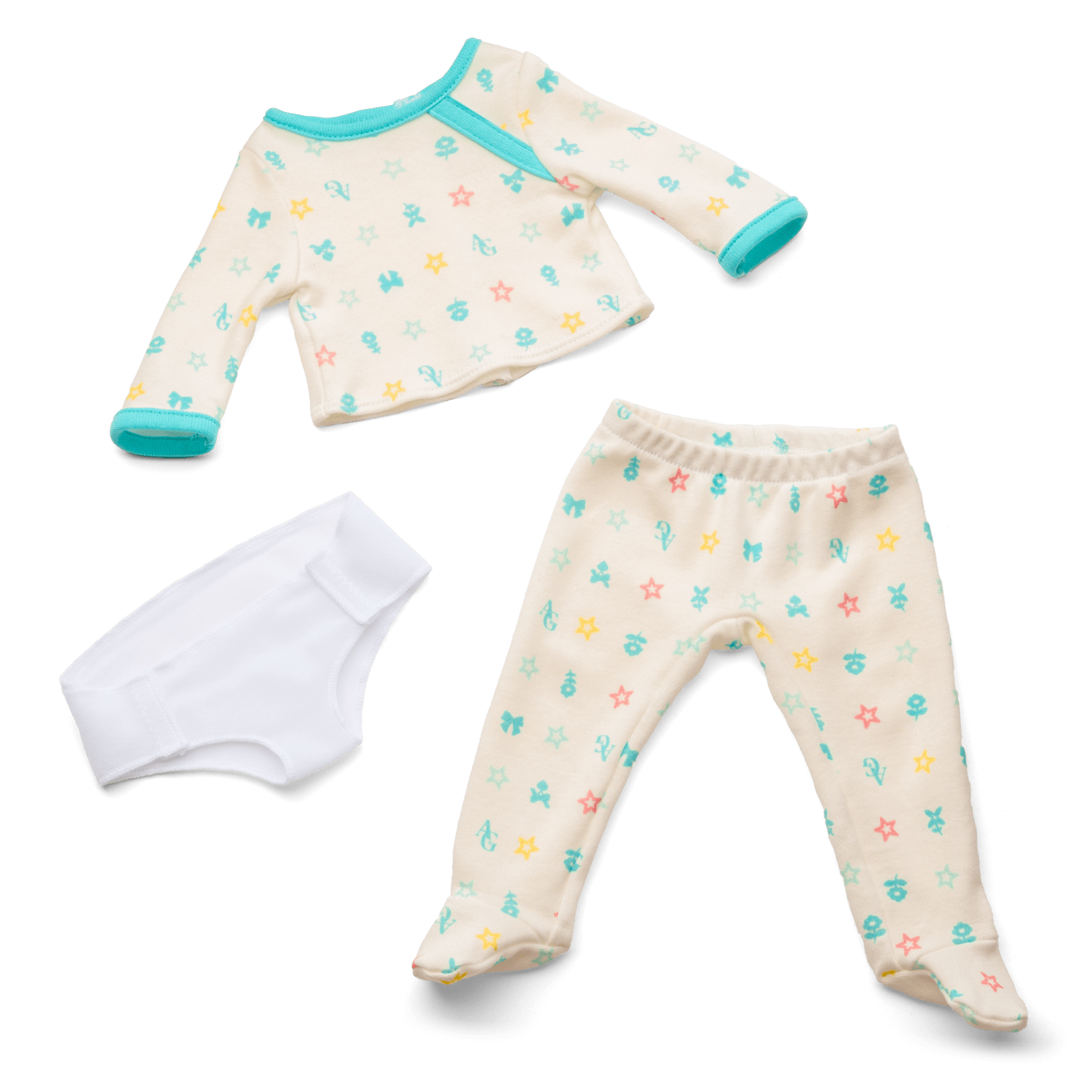 Bitty Baby? Doll #5 with dark-brown hair in Pastel Blue - Image 2