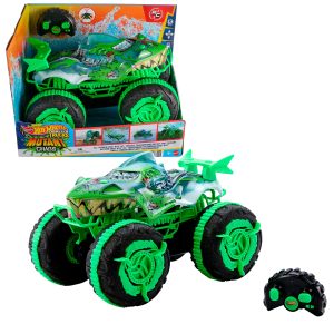 Hot Wheels Monster Trucks All-Terrain Great Bite RC. Remote-Control Toy. Drive On Land & in Water