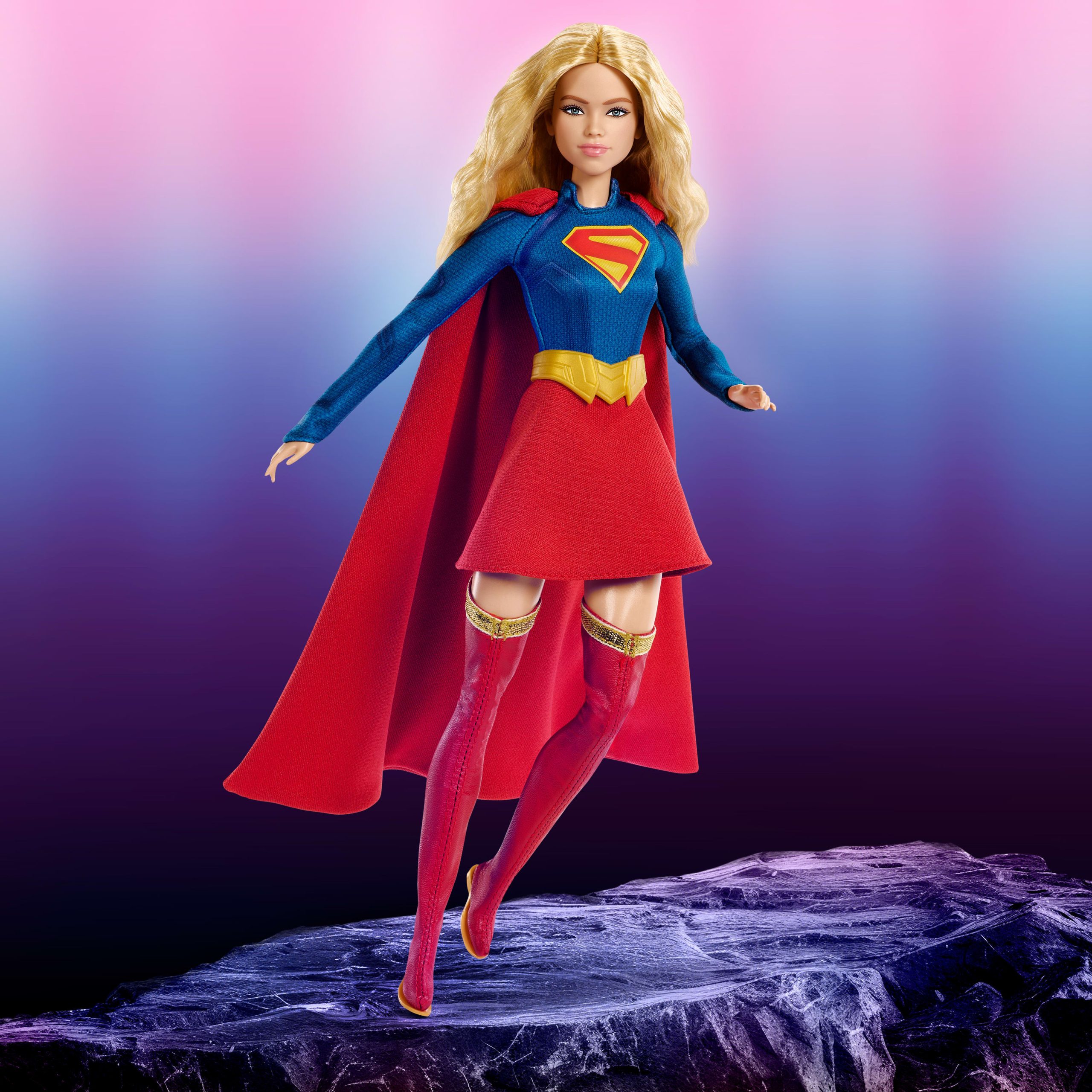 Barbie-Poup??e Barbie Supergirl-Avec Costume de Super?H??ro?ne et Cape - Image 2