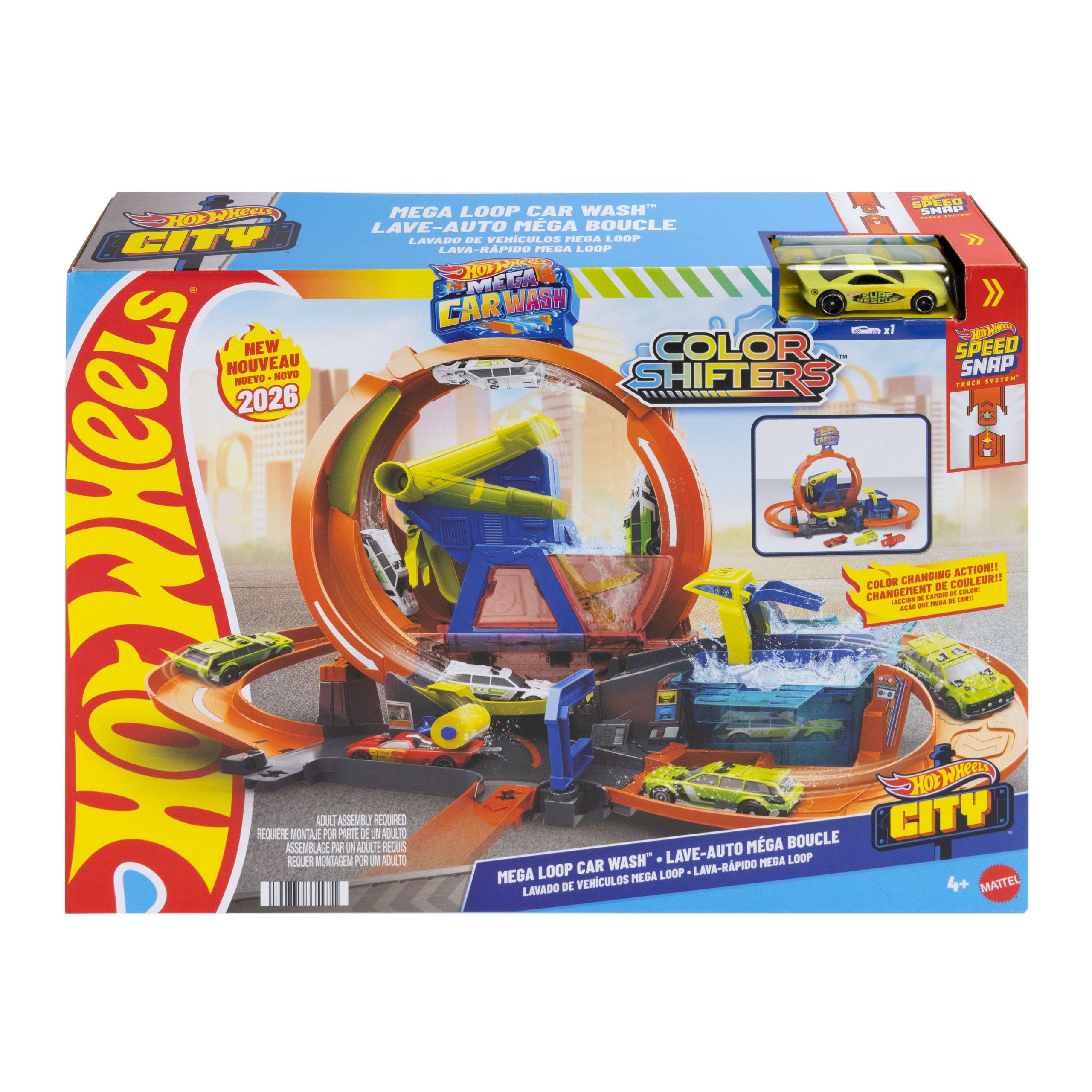 Hot Wheels City Pista de Brinquedo Lava-Carros 2026