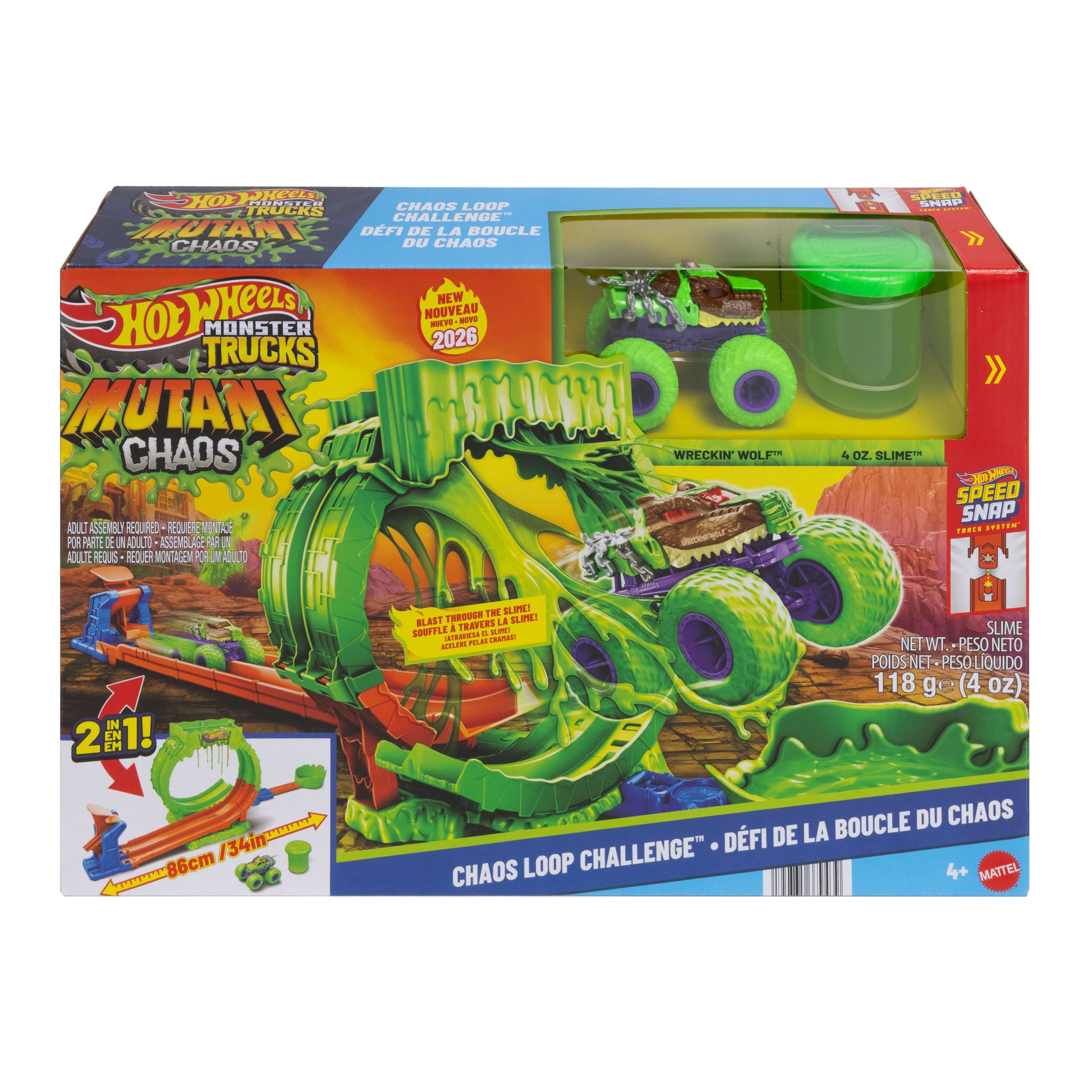Hot Wheels Monster Trucks Veh??culo de Juguete Mutant Chaos Slime