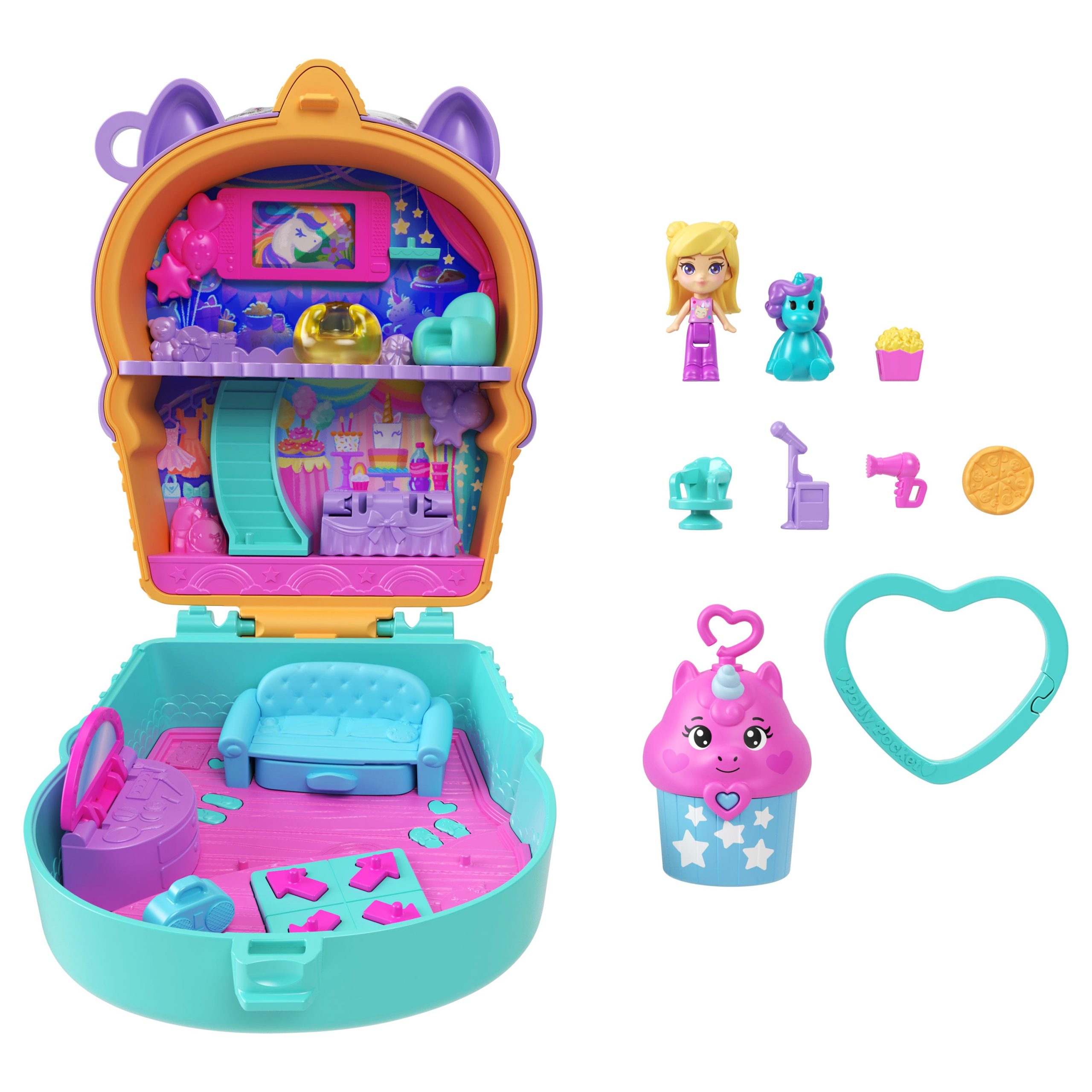 Polly Pocket Set de Juego Compacto Cono Unicornio - Image 4