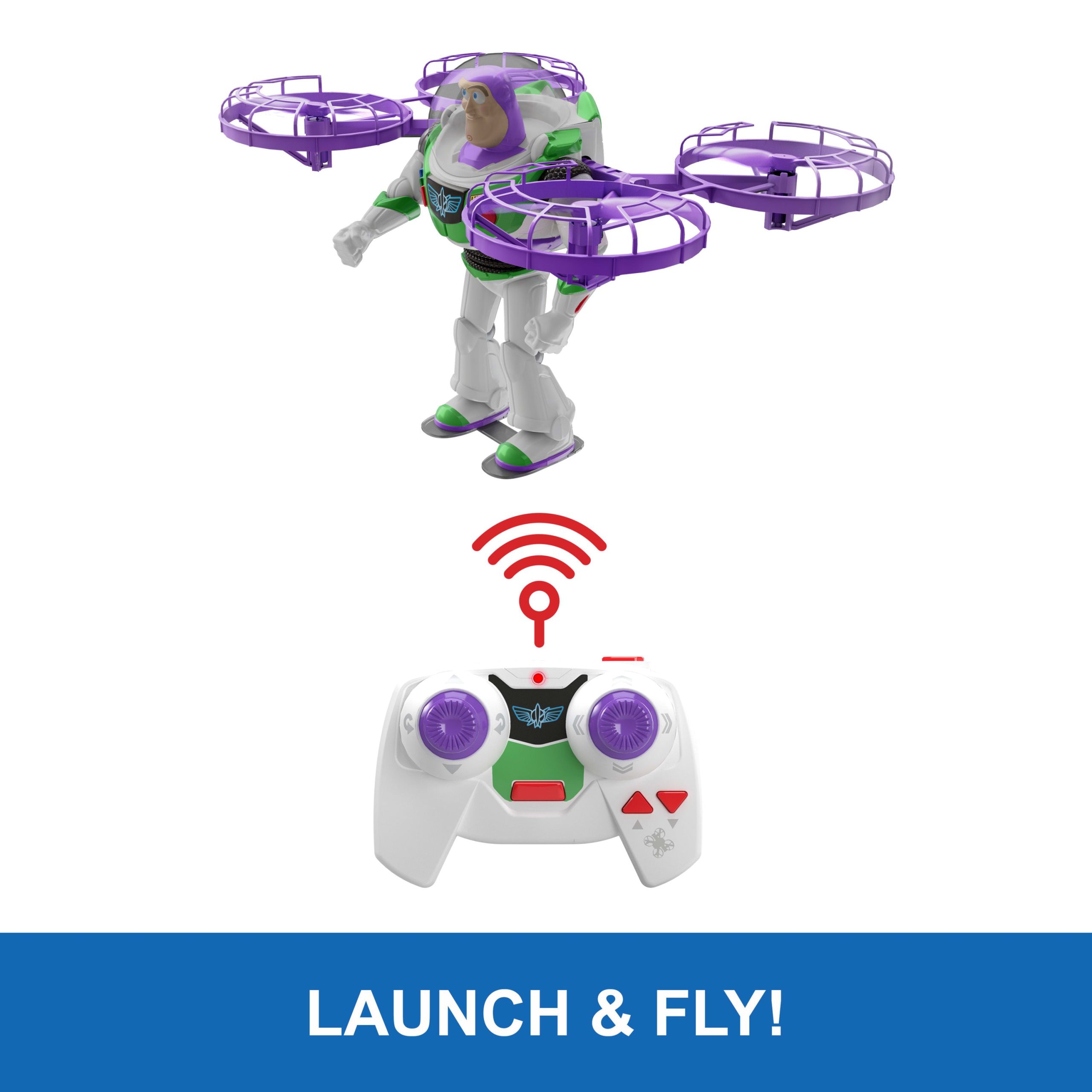 Disney And Pixar Toy Story 5 Flying RC Hi-Tech Edition Buzz Lightyear Action Figure Remote Controlled - Image 3