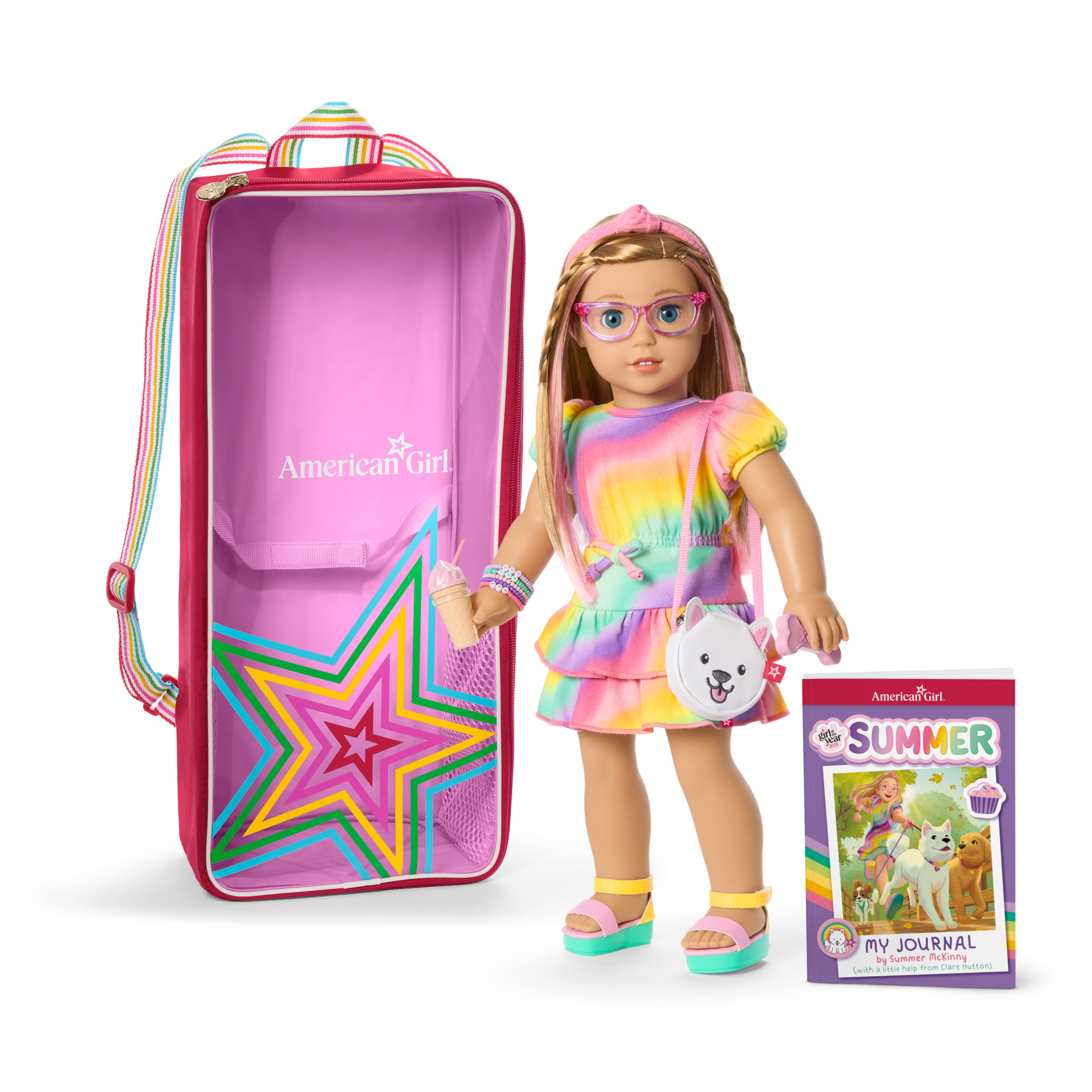 Summer? 18-inch Doll. Journal. Accessories & Doll Carrier (Girl of the Year? 2025)