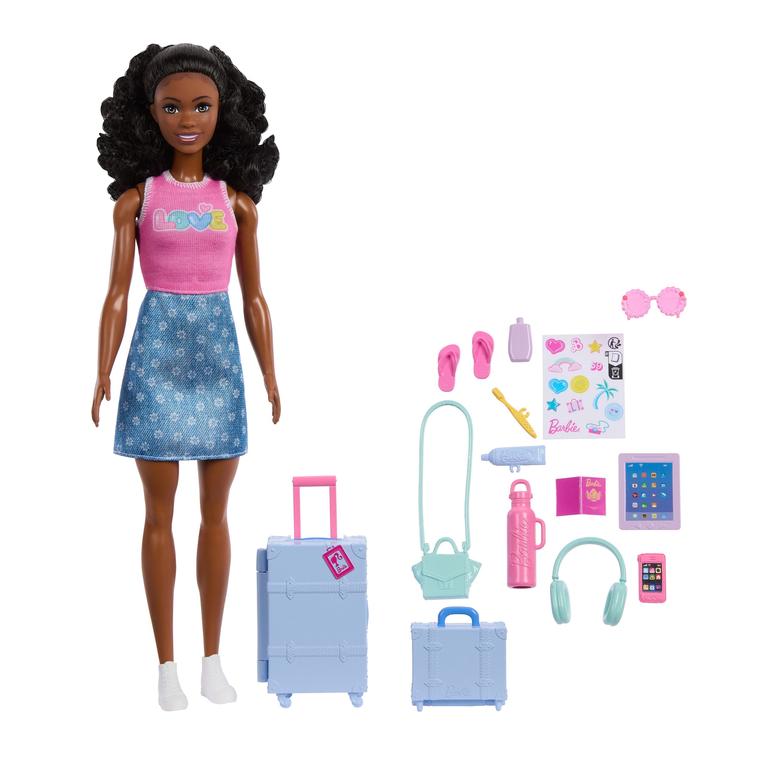 Barbie Family & Friends Limitless Adventure 'Brooklyn' Doll With 10+ Travel Accessories - Image 5