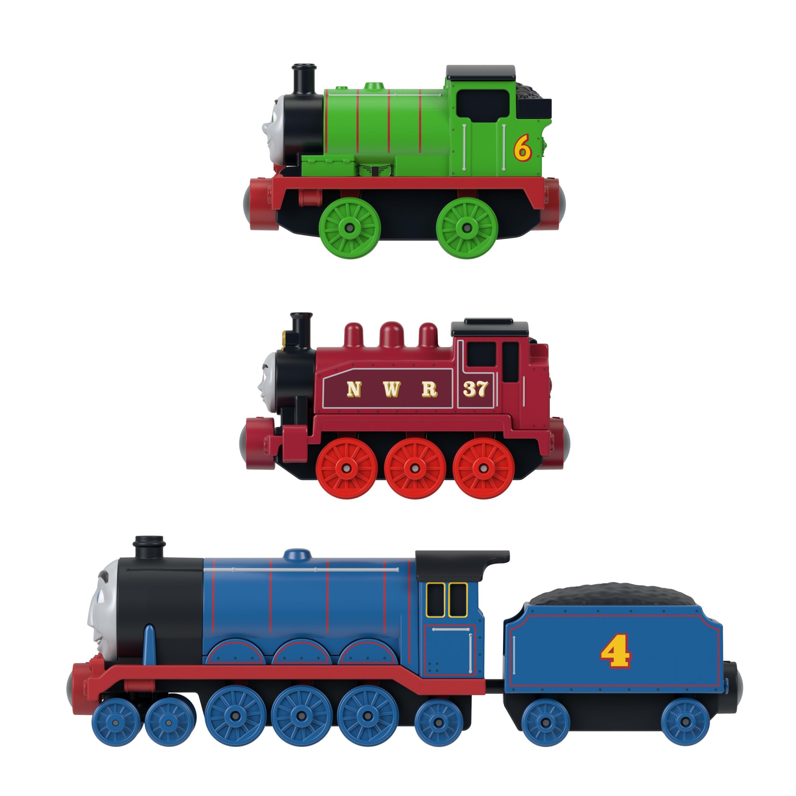 Thomas & Friends By Fisher-Price Die-Cast Toy Train Multipack With Percy. Rosie & Gordon Engines - Image 4