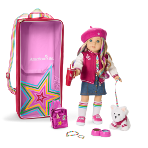Truly Me? 18-inch Doll #110. Accessories. Puppy & Doll Carrier