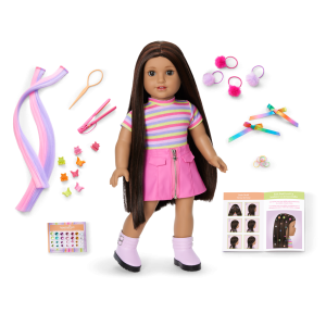 Long Hair Looks? by Truly Me? 18-inch Doll #134 & hair accessories