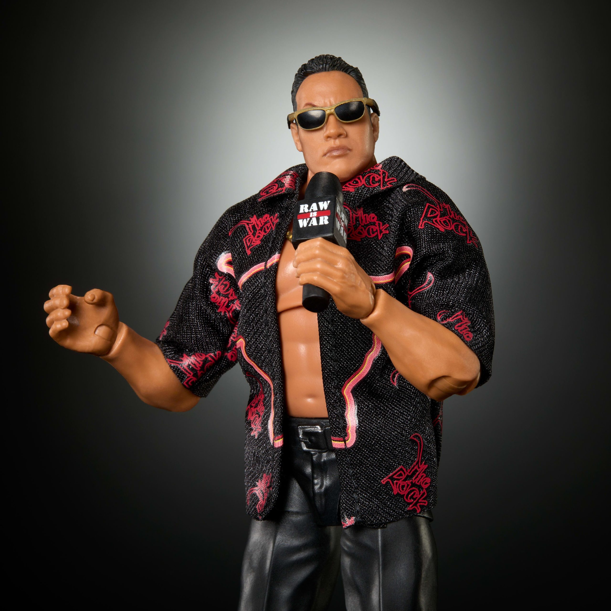 WWE Monday Night War Elite Collection The Rock Action Figure & Accessories 6-inch Set - Image 4
