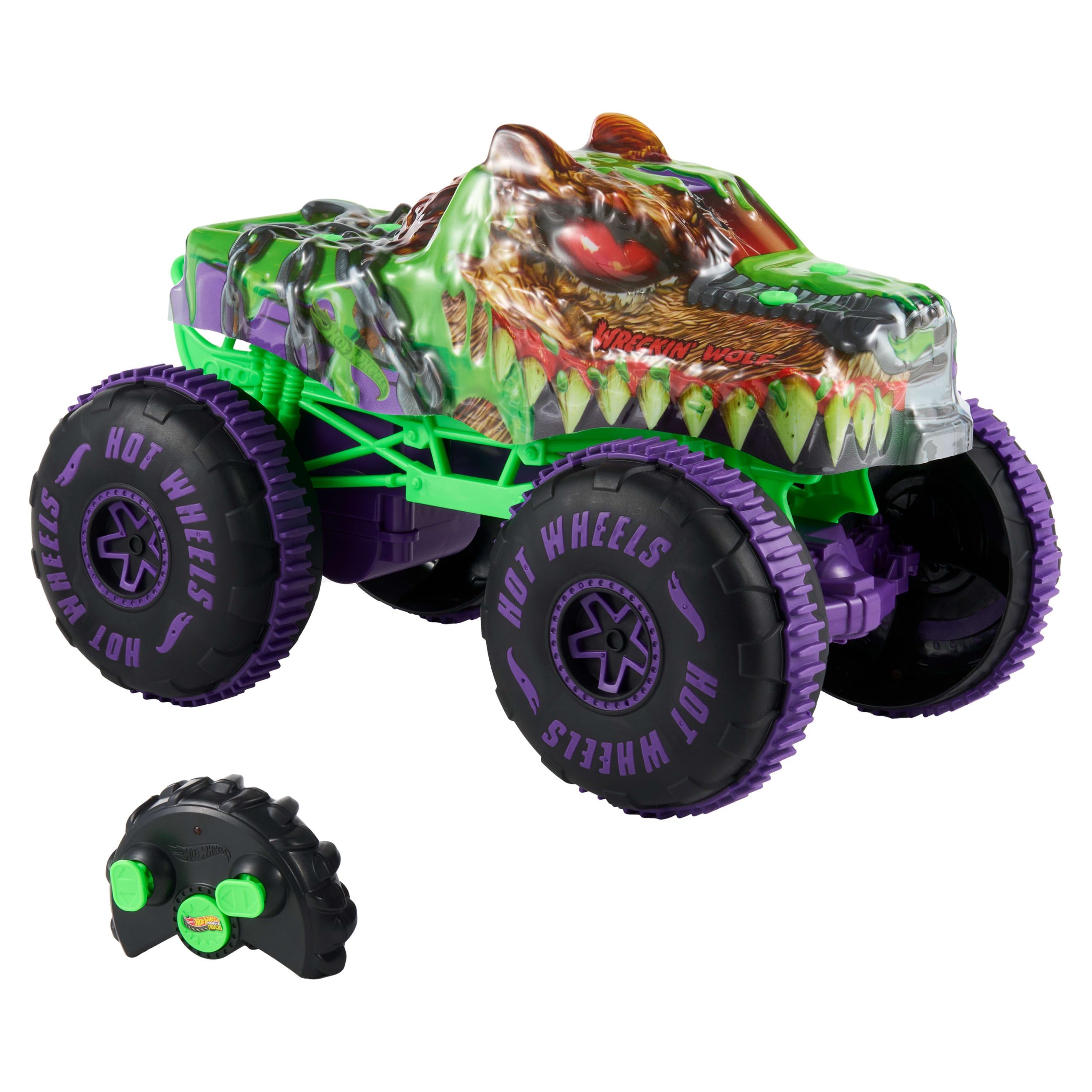 Hot?Wheels Monster Trucks Loup Ravageur T??l??command?? - Image 2