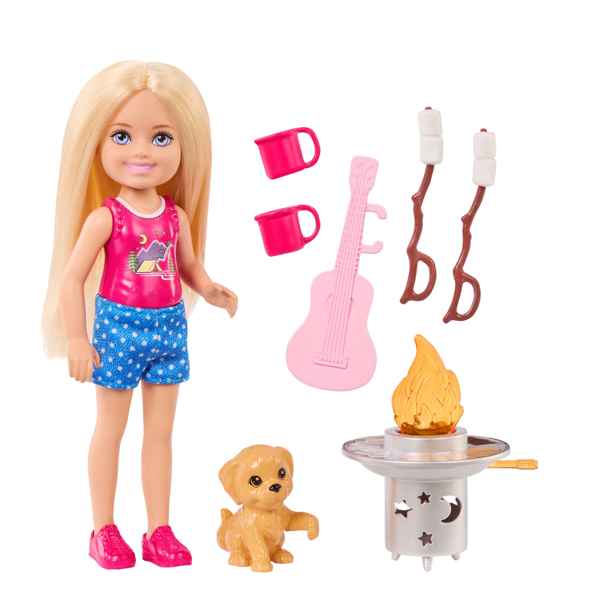 Barbie Family & Friends Chelsea Outdoor Adventures Doll Playset With Pet Puppy & Camping Accessories - Image 5