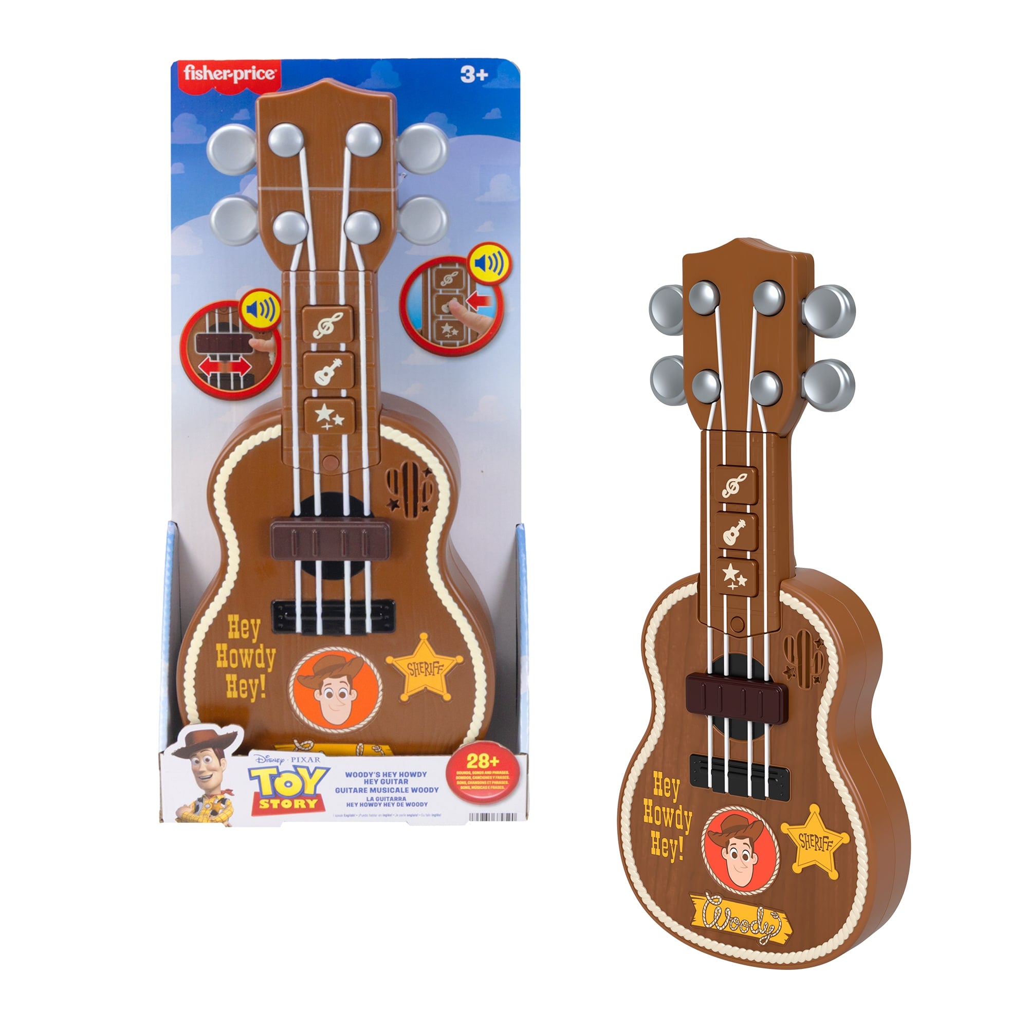 Fisher-Price TS Preschool Entertainment Juguete para Beb??s Guitarra de Woody