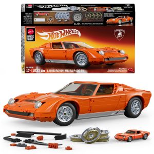 Mattel Brick Shop Hot Wheels Jogo de Constru??o Premium Lamborghini Miura P400 SV