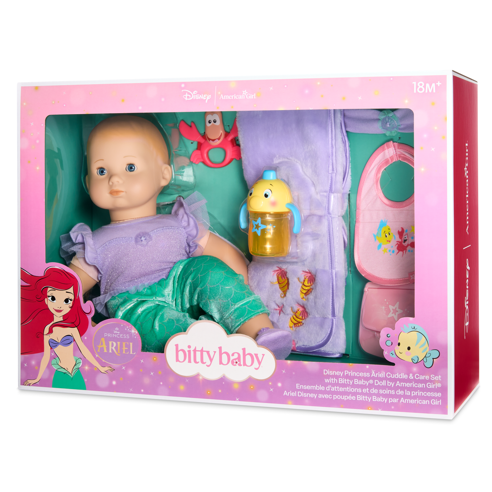Disney Princess Ariel Cuddle & Care Set with Bitty Baby? Doll by American Girl? - Image 12