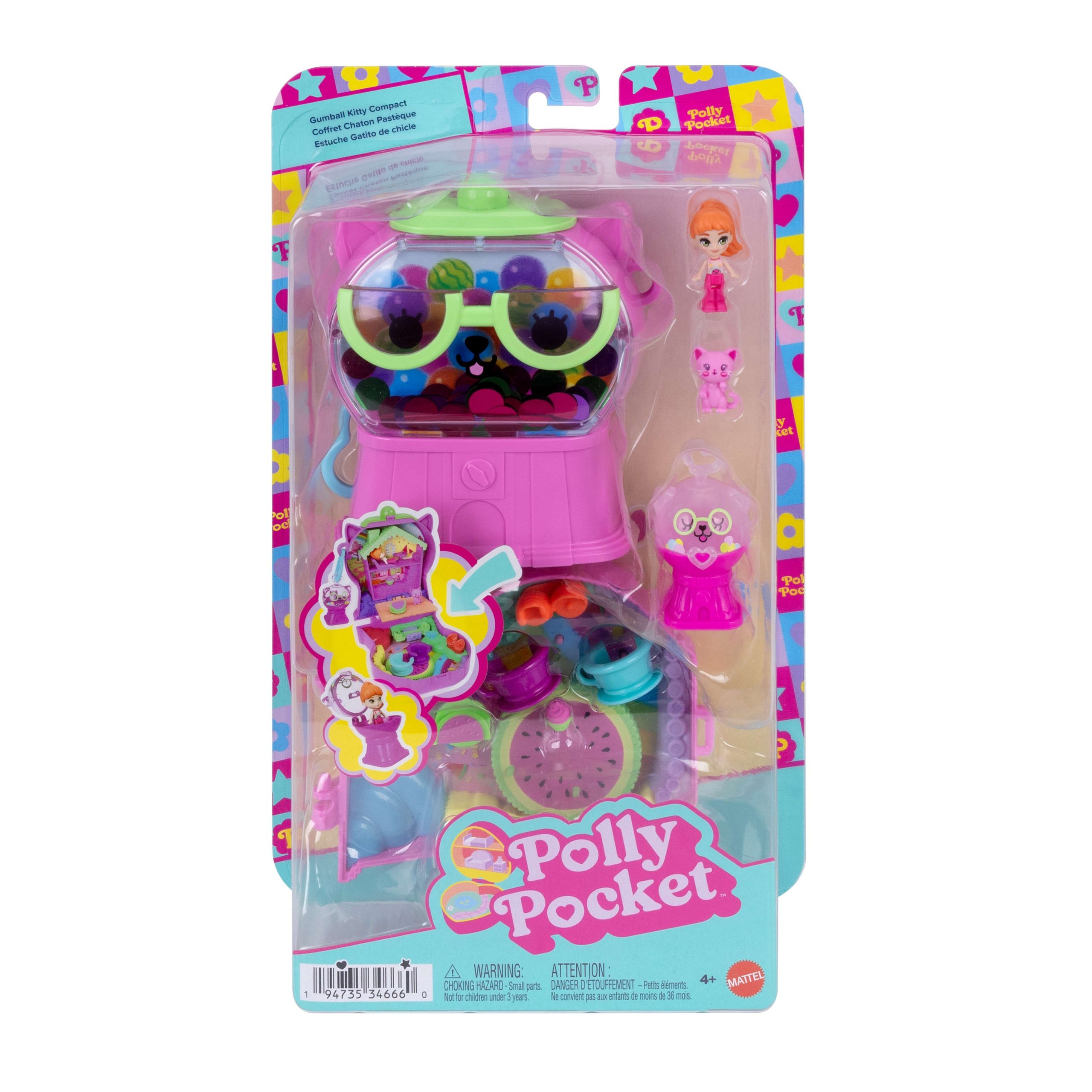 Polly Pocket Conjunto de Brinquedo Compacto Gatinho M??quina de Chicletes - Image 6