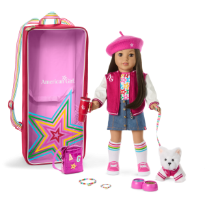 Truly Me? 18-inch Doll #124. Accessories. Puppy & Doll Carrier