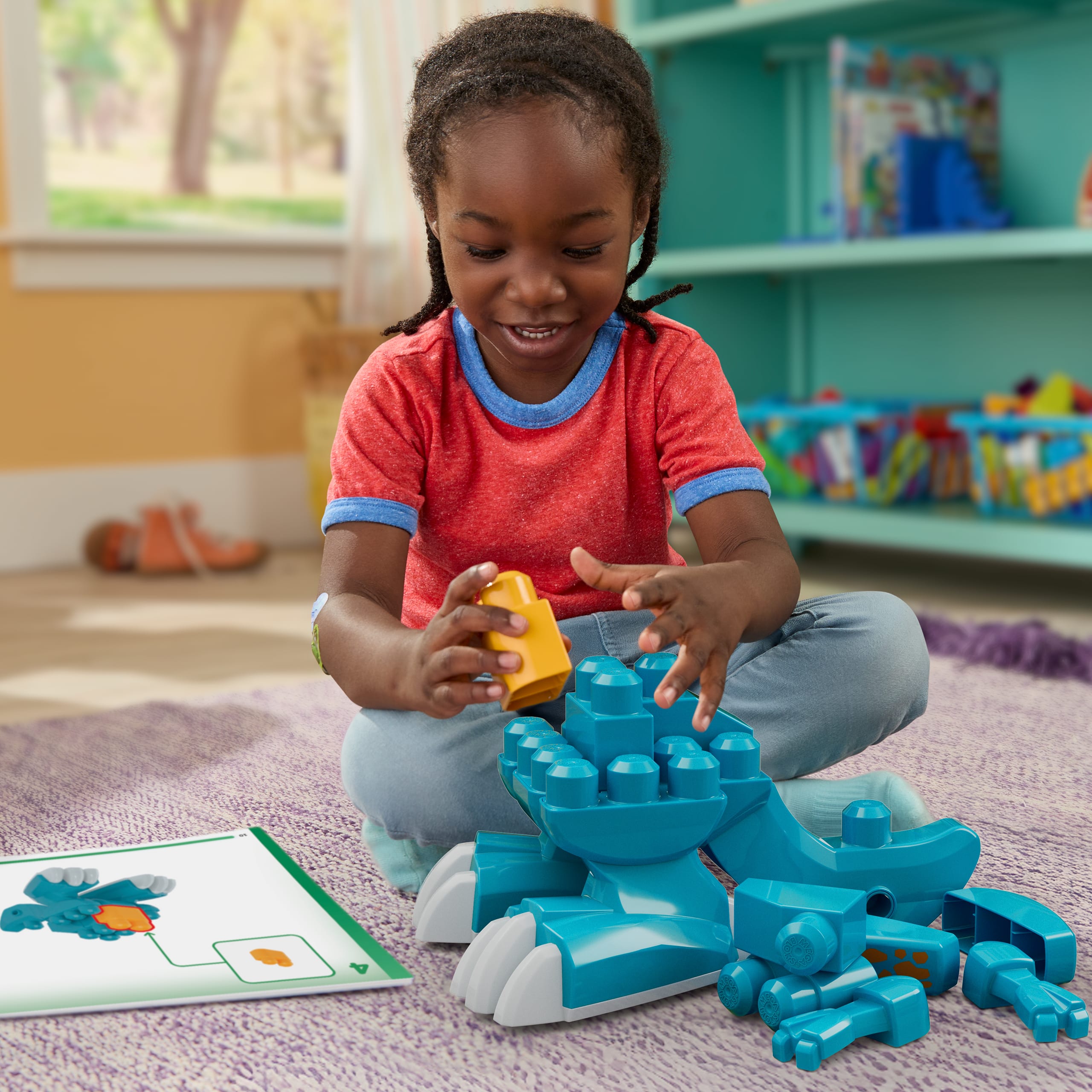 Mega Bloks Jogo de Constru??o 3 em 1 Dinossauro Monte e Ataque - Image 2