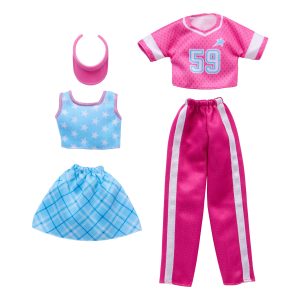 Barbie Fashions 2-Pack. 2 Outfits For Barbie Doll With Skirt. Pants. 2 Tops & Accessories