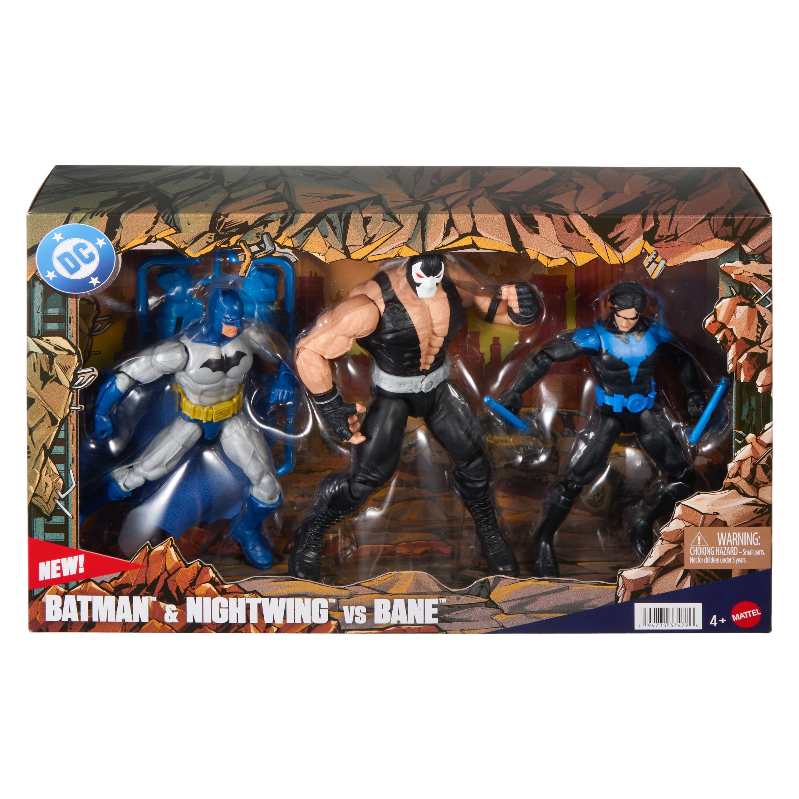 DC Premier Batman & Nightwing vs Bane Pack 6.5 Inch Scale Action Figures. Accessories - Image 6