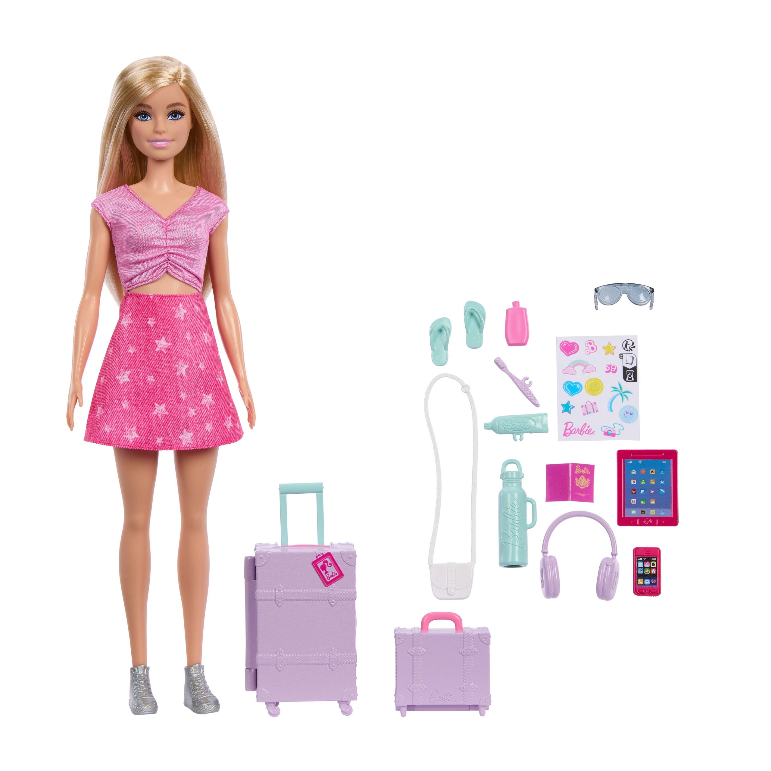 Barbie Family & Friends Limitless Adventure 'Malibu' Fashion Doll With 10+ Travel-Themed Accessories - Image 5