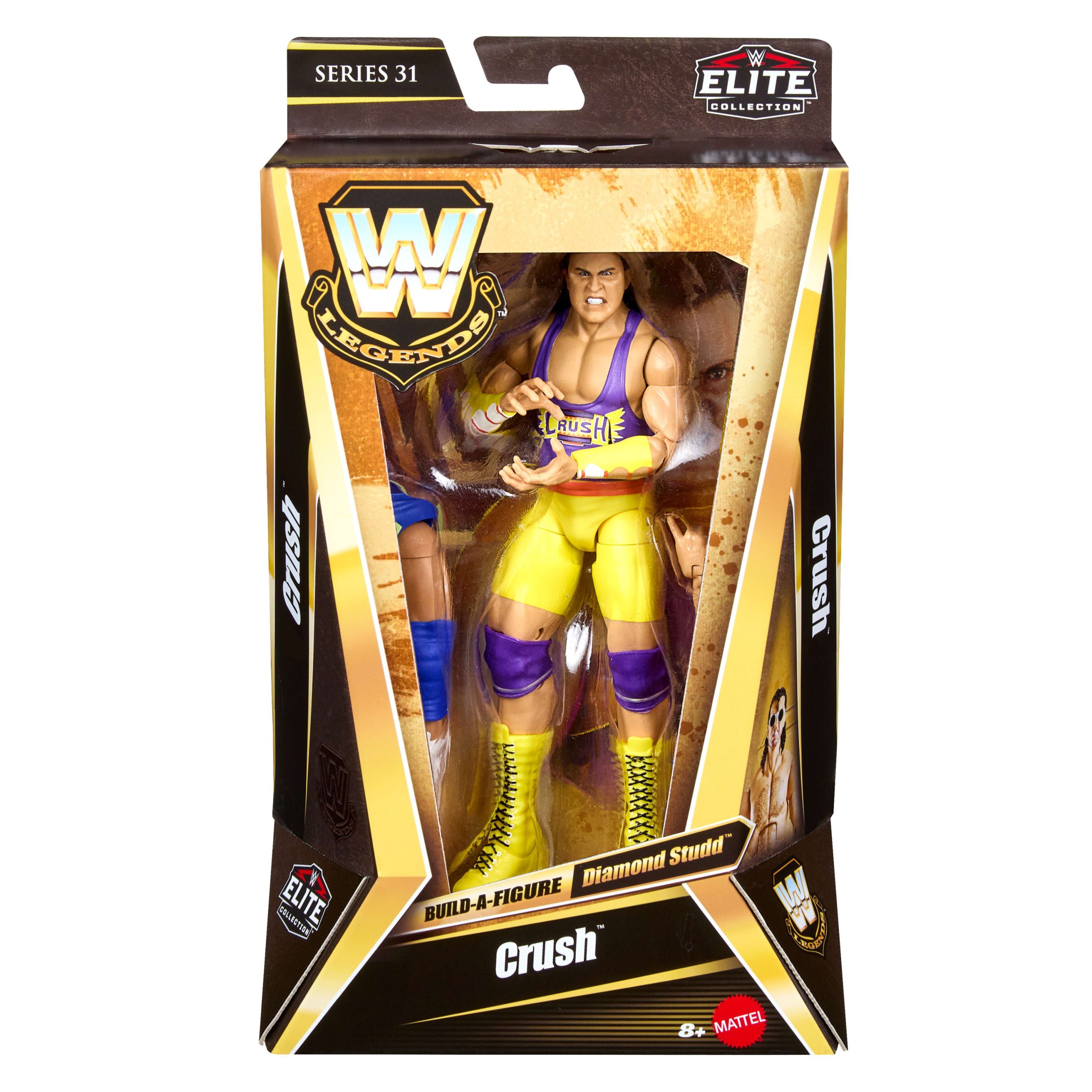 WWE Elite Legends Kona Crush Action Figure & Accessories. Series 31 6-inch Set - Image 2