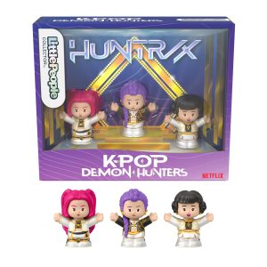 Coffret KPop demon Hunters: Huntr/X Little People Collector en ??dition Sp??ciale. 3?Figurines