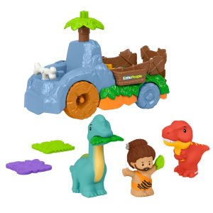 Camion Dino Gigoteur Little People de Fisher-Price. Coffret de Dinosaures de 6???l??ments Pour Les Tout-Petits