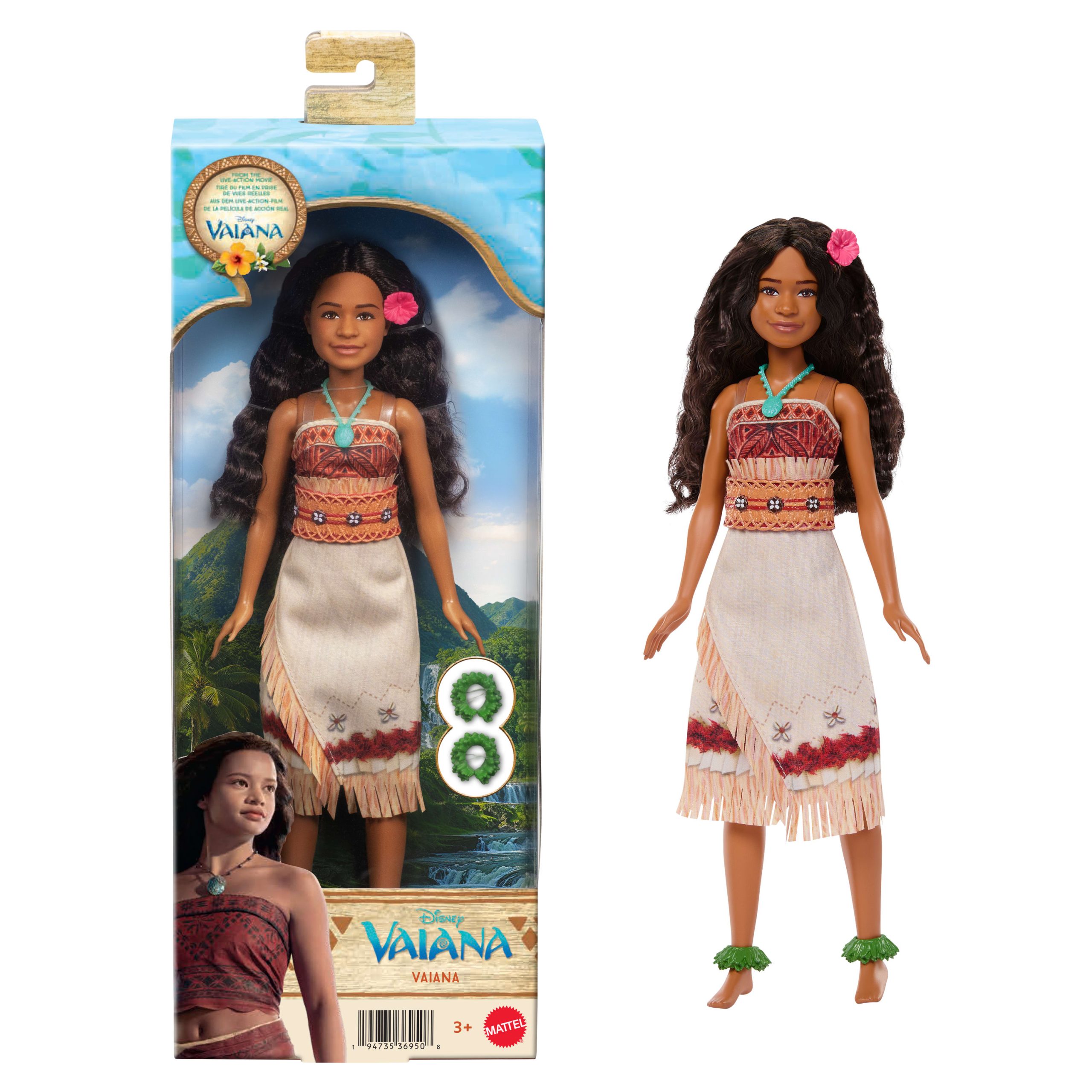 Disney Princess Moana Mu?eca Mu?eca Live Action