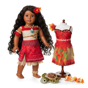 Disney Moana Doll. Wayfinder Outfit & Sea Turtle Plush by American Girl?