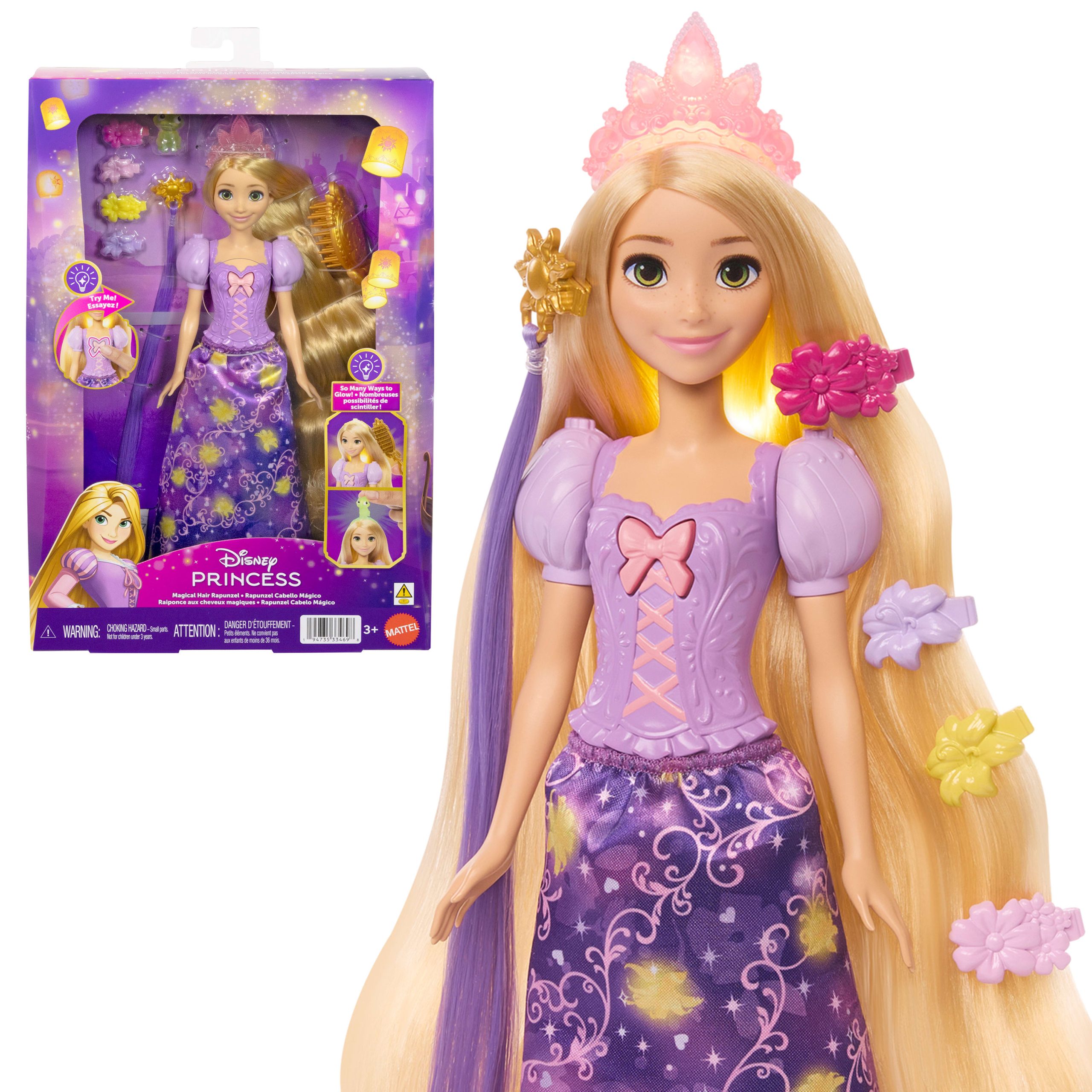 Princesse Disney?Poup??e Raiponce Cheveux Magiques