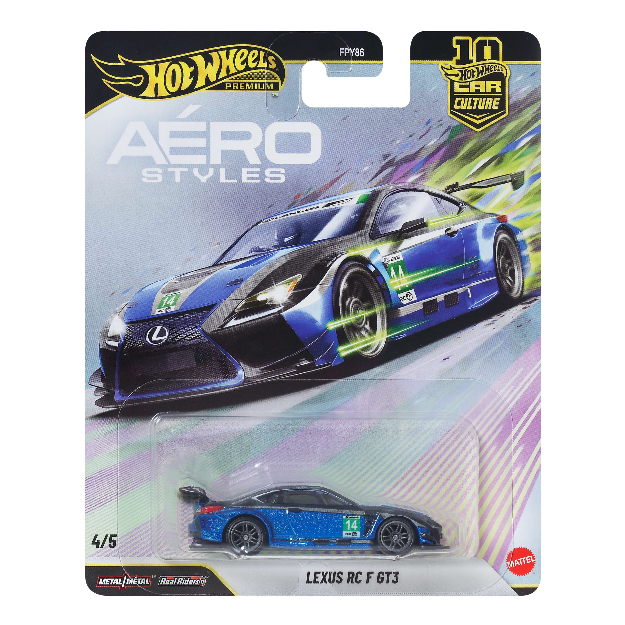 Hot Wheels Premium Car Culture A??ro Styles Lexus RC F GT3