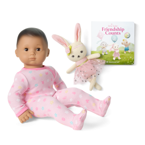 Bitty Baby? Doll #5 in Pastel Pink + Bunny Friend & Board Book