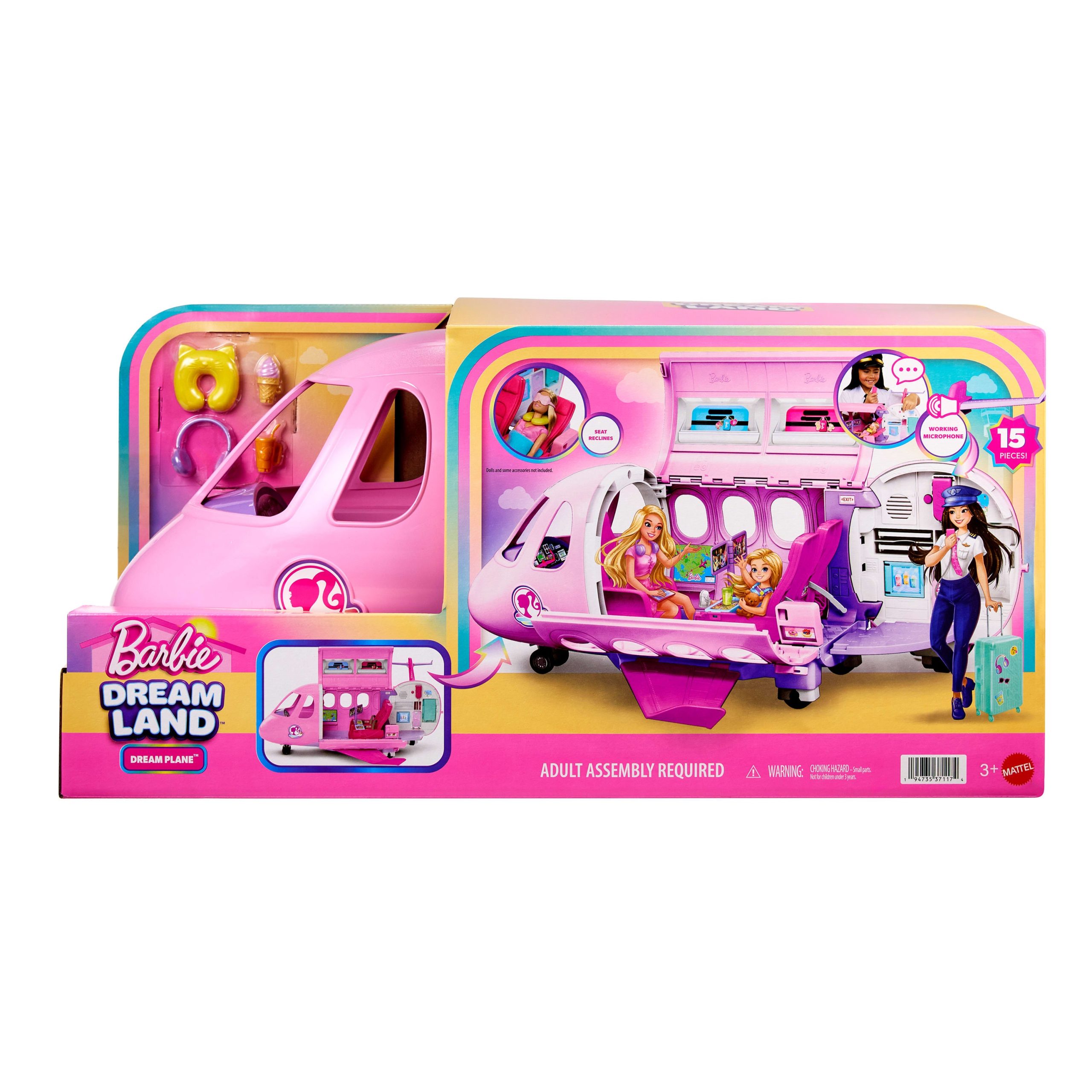 Barbie Dream Land Dream Plane With Working Microphone Feature And 14 Accessories - Image 6